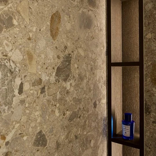 bad detail steinwand nische