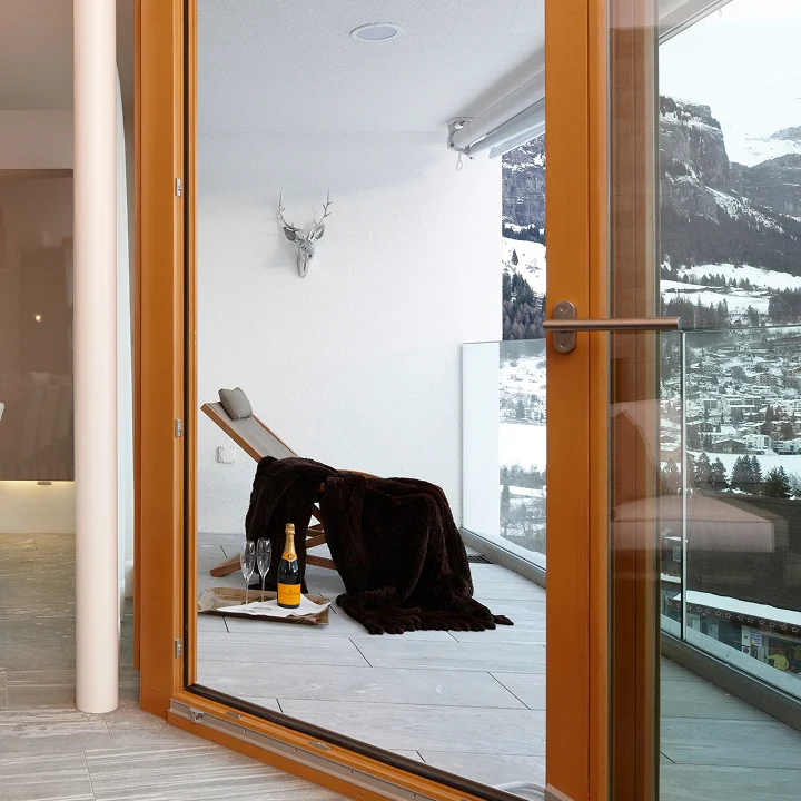 balkonausblick winter